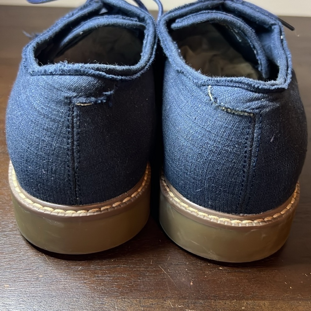 GH Bass Mens 12 D Bridgeton Casual Oxford Blue Fabric Comfort Lace Up - Picture 2 of 8